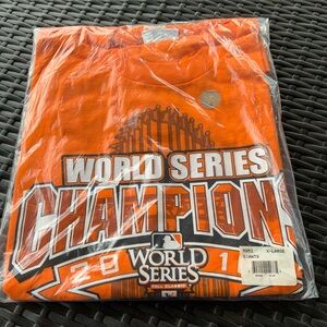NWT Vintage Giants 2010 Orange World Series Champions T-Shirt
